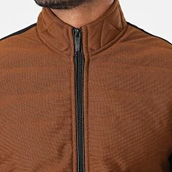 Vente flash 🎉 Veste Zippée Sans Manches 2000 Marron de Classic Series ⌛ -HautStyle Boutique classic series 283055 20K 2000 KIREMIT 20210908T163626 02