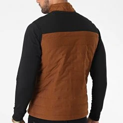 Vente flash 🎉 Veste Zippée Sans Manches 2000 Marron de Classic Series ⌛ -HautStyle Boutique classic series 283055 20K 2000 KIREMIT 20210908T163629 04