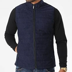 Sortie 👏 Veste Zippée Sans Manches 2000 Bleu Marine Chiné de Classic Series 👍 -HautStyle Boutique classic series 283067 20K 2000 SAKS MLJ 20210908T162946 03