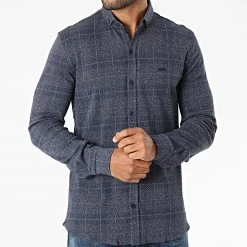 Sortie ❤️ Chemise Manches Longues 21k-2033 Bleu Marine de Classic Series 😀 -HautStyle Boutique classic series 283149 21K2033 LACIVRT 20210908T162121 03