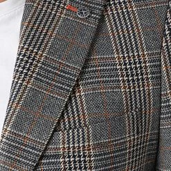 Meilleure vente ❤️ Veste A Carreaux 20433 Bleu Marine Chiné de Classic Series 🧨 -HautStyle Boutique classic series 283155 20433 1 20210913T152931 02