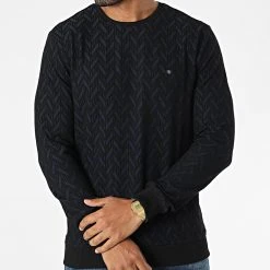 Vente flash ⌛ Sweat Crewneck 20k-2020 Bleu Marine Noir de Classic Series ❤️ -HautStyle Boutique classic series 283245 20k 2020 SAKS 20210908T162434 03