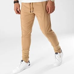 Remise ✔️ Pantalon Jogging P5269 Beige Foncé de Classic Series ❤️