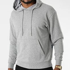 Vente flash 🧨 Sweat Capuche SW447 Gris Chiné de Classic Series 🤩 -HautStyle Boutique classic series 283661 SW447 GRI 20210914T155102 01