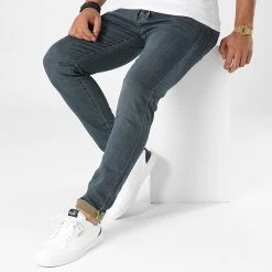 Promo 🔔 Jean Slim 7616 Bleu Denim Réfléchissant Iridescent de Classic Series 🤩 -HautStyle Boutique classic series 283705 7616 TINTLI 20210913T151814 03