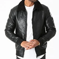 Promo ✔️ Blouson Col Mouton LP9638 Noir de Classic Series 👏 -HautStyle Boutique classic series 285093 LP9638 K BLACK 20210922T151004 03