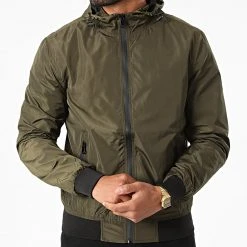 Meilleure affaire 🌟 Coupe-Vent LP55664-K Vert Kaki de Classic Series 😀 -HautStyle Boutique classic series 285097 LP55664 K KAKI 20210922T151143 03