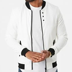 Vente flash ✔️ Bomber LP17825 Blanc de Classic Series ✔️ -HautStyle Boutique classic series 285099 LP17825 K WHITE BLACK 20210922T152239 03