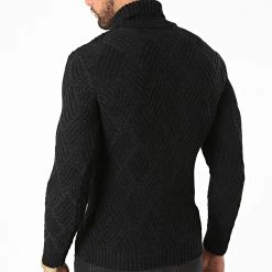 Meilleur prix ⌛ Pull Col Roulé 7011 Noir Chiné de Classic Series 🎁 -HautStyle Boutique classic series 285169 7011 ANTHRACITE BLACK 20210922T150523 04