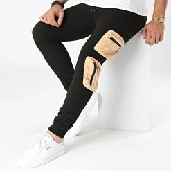 Tout neuf ⌛ Pantalon Jogging E8 Noir Beige de Classic Series ⭐ -HautStyle Boutique classic series 287174 E8 001 20211008T162930 03