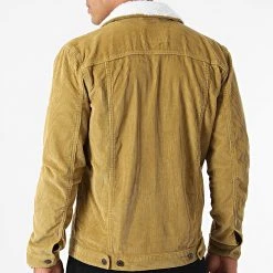 Tout neuf ✔️ Veste Velours Col Mouton Corduroy Teddy Kaki Clair de Classic Series 🔔 -HautStyle Boutique classic series 287183 JIB DP AW20 046 014 20211006T103033 04