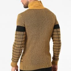 Grosses soldes 🔥 Pull Col Amplified 2124 Moutarde Noir de Classic Series 😉 -HautStyle Boutique classic series 287841 I 2124 MUSTARD 20211012T155720 04