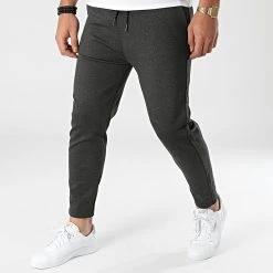 Promo ✨ Pantalon Jogging DP7030 Gris Anthracite Chiné de Classic Series ❤️