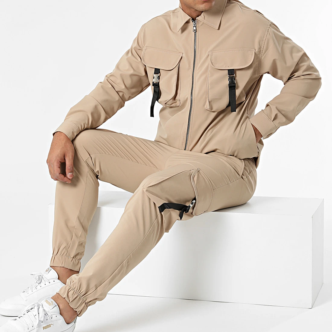 De gros ⭐ Ensemble Pantalon Cargo Chemise 8129-2516 Camel de Classic Series 🎁 3 De gros ⭐ Ensemble Pantalon Cargo Chemise 8129-2516 Camel de Classic Series 🎁