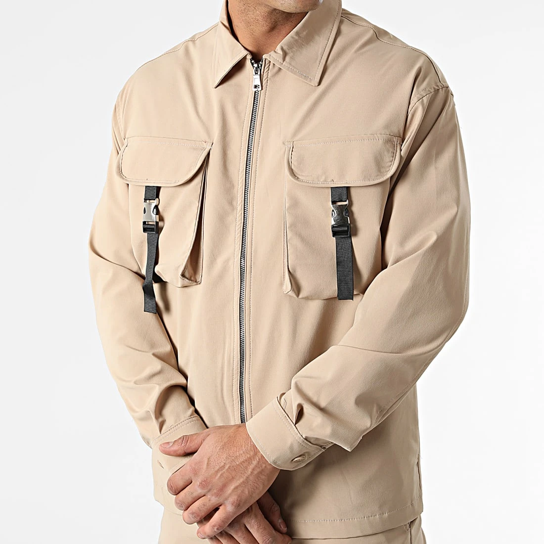 De gros ⭐ Ensemble Pantalon Cargo Chemise 8129-2516 Camel de Classic Series 🎁 4 De gros ⭐ Ensemble Pantalon Cargo Chemise 8129-2516 Camel de Classic Series 🎁 – Image 2