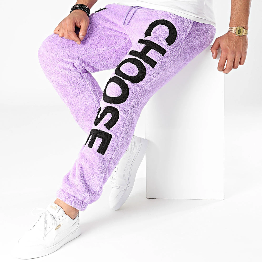 Remise 🎁 Pantalon Jogging Fourrure 21543 Violet de Classic Series ✔️ 5 Remise 🎁 Pantalon Jogging Fourrure 21543 Violet de Classic Series ✔️ – Image 3