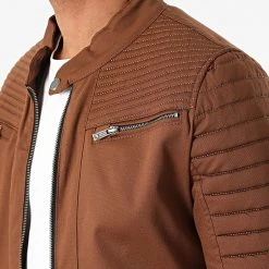 Les meilleures critiques de 😉 Veste Biker 101 Marron de Classic Series 😉 -HautStyle Boutique classic series 290010 101 TABAC 20211027T161723 02