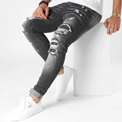 Acheter ⭐ Jean Skinny DHZ-3505-1 Gris Anthracite de Classic Series 🌟 -HautStyle Boutique classic series 290055 DHZ 3505 1 20211029T160037 03