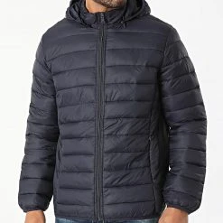 Budget 😉 Doudoune Capuche 819 Bleu Marine de Classic Series 😉