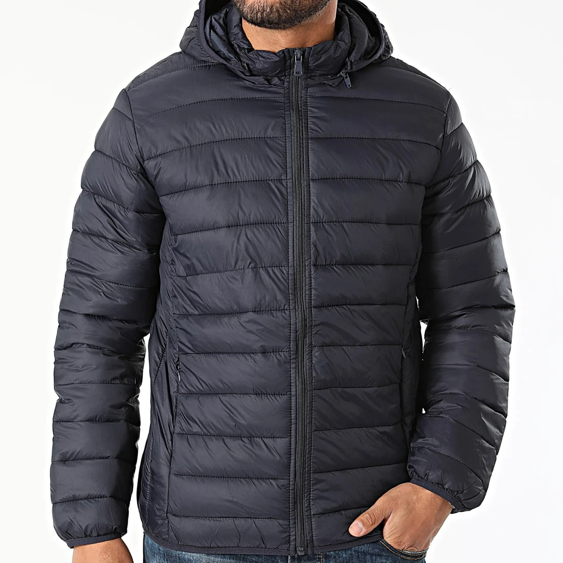 Budget 😉 Doudoune Capuche 819 Bleu Marine de Classic Series 😉 5 Budget 😉 Doudoune Capuche 819 Bleu Marine de Classic Series 😉 – Image 3