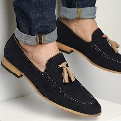 Le moins cher ⌛ Mocassins UF1283 Bleu Marine de Classic Series 👍