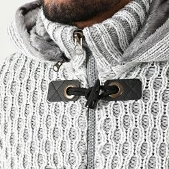 Acheter ✔️ Gilet Zippé Capuche 1020 Gris Blanc de Classic Series 🛒 -HautStyle Boutique classic series 291061 1020 GREY 20211111T155747 02
