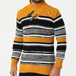 Tout neuf 👏 Pull 2110 Orange Noir de Classic Series ✔️ 8 Tout neuf 👏 Pull 2110 Orange Noir de Classic Series ✔️ -HautStyle Boutique classic series 291151 K 2110 MUSTARD 20211111T155820 01