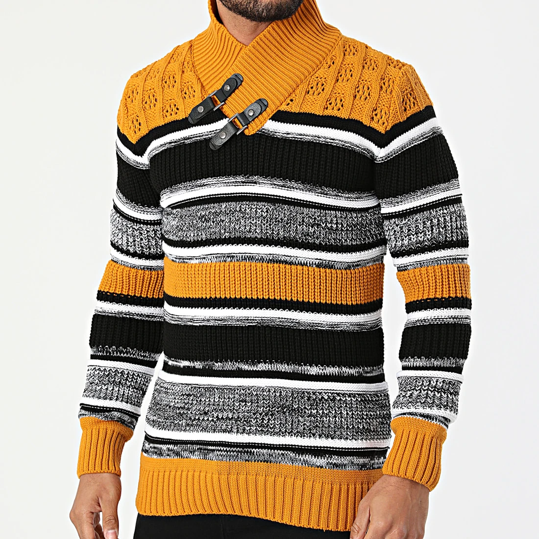 Tout neuf 👏 Pull 2110 Orange Noir de Classic Series ✔️ 5 Tout neuf 👏 Pull 2110 Orange Noir de Classic Series ✔️ – Image 3