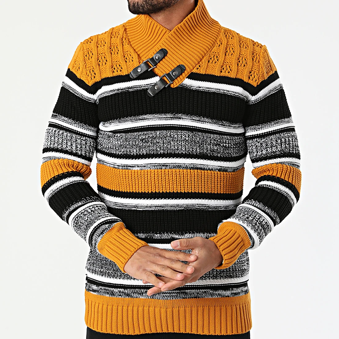 Tout neuf 👏 Pull 2110 Orange Noir de Classic Series ✔️ 3 Tout neuf 👏 Pull 2110 Orange Noir de Classic Series ✔️