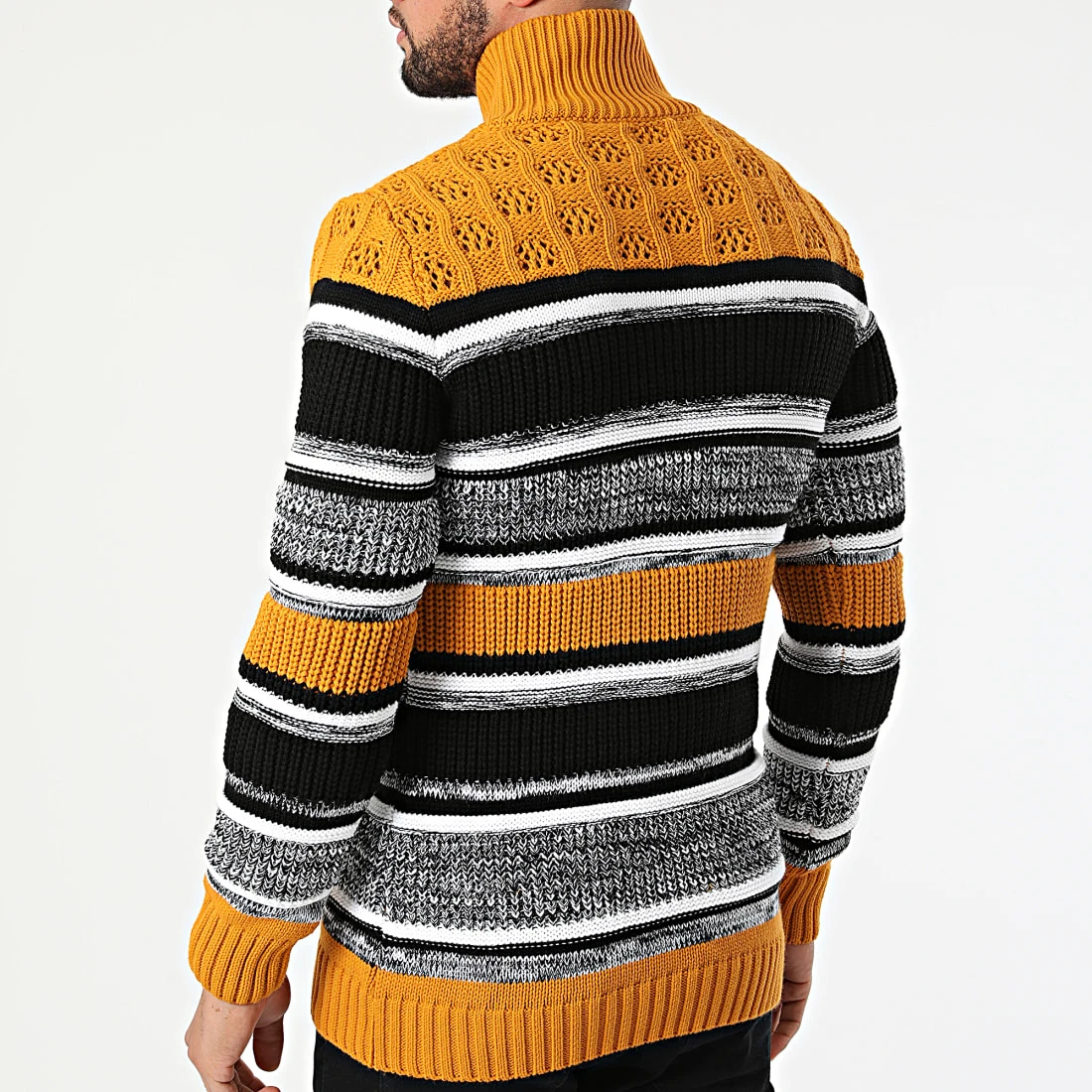 Tout neuf 👏 Pull 2110 Orange Noir de Classic Series ✔️ 6 Tout neuf 👏 Pull 2110 Orange Noir de Classic Series ✔️ – Image 4