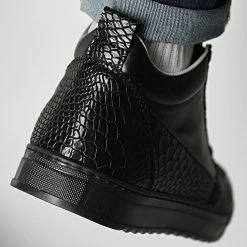 Grosses soldes 🔔 Baskets SRHT 101B Black Croco de Classic Series ❤️ 9 Grosses soldes 🔔 Baskets SRHT 101B Black Croco de Classic Series ❤️ -HautStyle Boutique classic series 292143 SRHT 101B CROCO BLK 20211118T152238 04