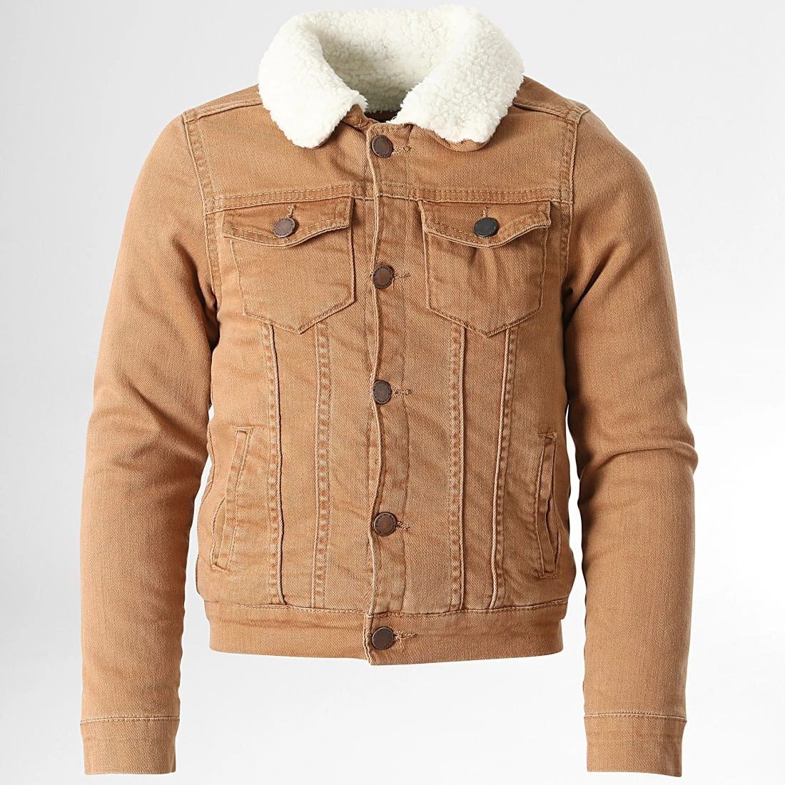 Meilleure affaire ✨ Veste Jean Col Mouton Enfant K-432 Camel de Classic Series ✨ 3 Meilleure affaire ✨ Veste Jean Col Mouton Enfant K-432 Camel de Classic Series ✨