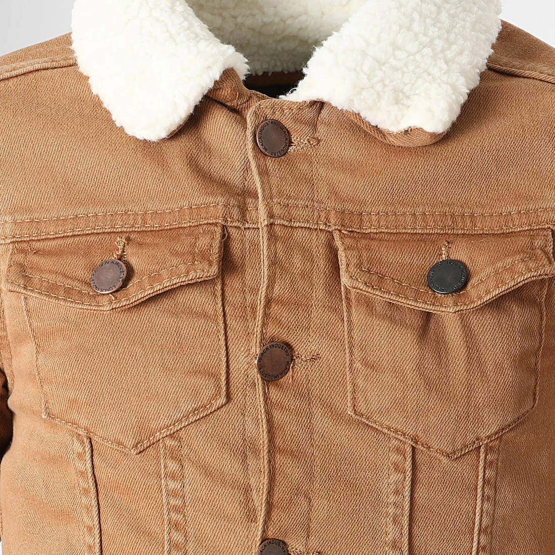 Meilleure affaire ✨ Veste Jean Col Mouton Enfant K-432 Camel de Classic Series ✨ 4 Meilleure affaire ✨ Veste Jean Col Mouton Enfant K-432 Camel de Classic Series ✨ – Image 2