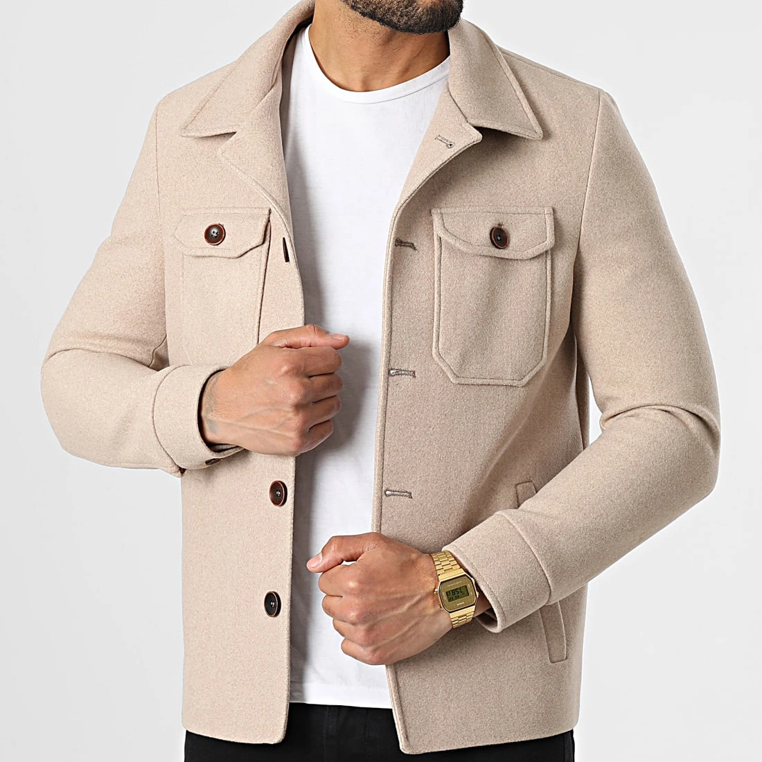 Meilleure affaire 🛒 Veste 11501 Beige de Classic Series 🧨 3 Meilleure affaire 🛒 Veste 11501 Beige de Classic Series 🧨