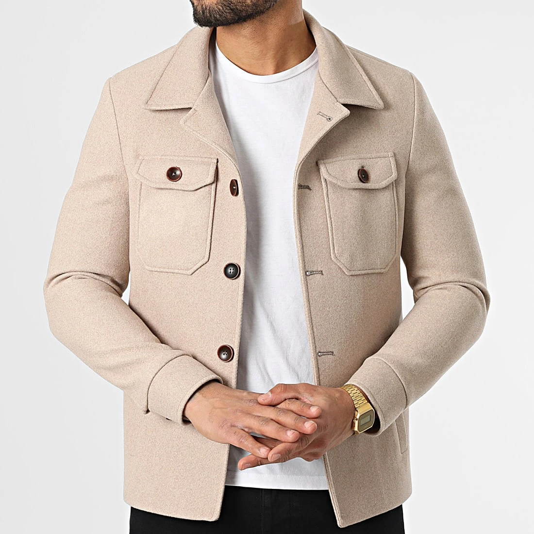 Meilleure affaire 🛒 Veste 11501 Beige de Classic Series 🧨 5 Meilleure affaire 🛒 Veste 11501 Beige de Classic Series 🧨 – Image 3