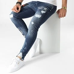 Meilleur prix 🧨 Jean Skinny DHZ-3624 Bleu Denim de Classic Series 😀 -HautStyle Boutique classic series 294959 DHZ 3624 O MAVI 20211210T145750 03