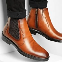 De gros 👍 Chelsea Boots Dep-134 Marron de Classic Series ❤️