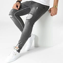 Meilleur prix 😉 Jean Skinny 3660 Gris Anthracite de Classic Series 🔔 -HautStyle Boutique classic series 295510 DHZ 3660 1 FUME 20211217T150932 03