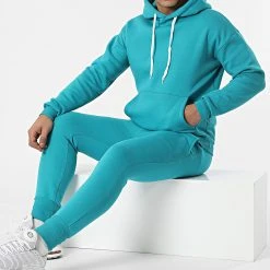 Meilleure vente 🎉 Ensemble De Survetement F22-901T Bleu Pétrole de Classic Series 🎁