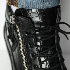 Les meilleures critiques de 🔔 Baskets NAC-06 Croco Noir de Classic Series 🌟 -HautStyle Boutique classic series 298479 NAC 06 CROCO BLK 01 20220125T161908 03