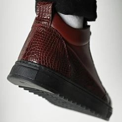 Promo 🧨 Baskets SHRT 101B Croco Bordeaux de Classic Series ⭐ -HautStyle Boutique classic series 298482 SRHT 101B CROCO BURGUNDY 05 20220125T162420 04