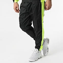 Vente flash ⭐ Ensemble De Survetement KS-01037 Noir Jaune Fluo de Classic Series 💯 -HautStyle Boutique classic series 299769 KS 01037 BLACK FLU 20220128T152636 04