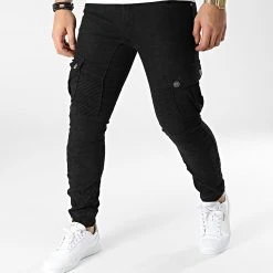 Remise ⌛ Jogger Pant E6979 Noir de Classic Series 🎉