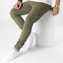 Top 10 🎉 Jogger Pant Slim HX-7808 Vert Kaki de Classic Series 😍 -HautStyle Boutique classic series 299799 HX 7808 ARMY 20220126T143022 03