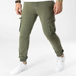 Budget 😀 Jogger Pant JW-5342 Vert Kaki de Classic Series 🎁