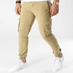 Offres 🔥 Jogger Pant JW-5342 Beige de Classic Series 🤩