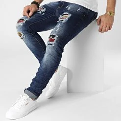 Offres 🔔 Jean Skinny E7677 Bleu Denim de Classic Series 😀 -HautStyle Boutique classic series 299860 E7677 BLUE 20220131T140552 03