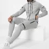 Promo 🔔 Ensemble Jogging T-867 Gris Chiné de Classic Series 👏 -HautStyle Boutique classic series 299918 T 867 GREY 20220127T155300 01