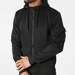 Promo 🥰 Ensemble Jogging FF-570 Noir de Classic Series 🎁 -HautStyle Boutique classic series 299928 FF 570 BLACK 20220127T154934 03