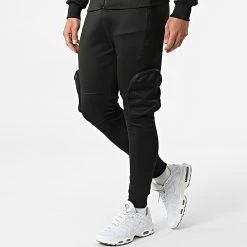 Promo 🥰 Ensemble Jogging FF-570 Noir de Classic Series 🎁 -HautStyle Boutique classic series 299928 FF 570 BLACK 20220127T154935 04